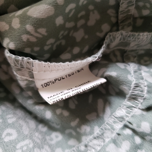 Princess Polly Green Leopard Cheetah Tiered Dress - Picture 7 of 10